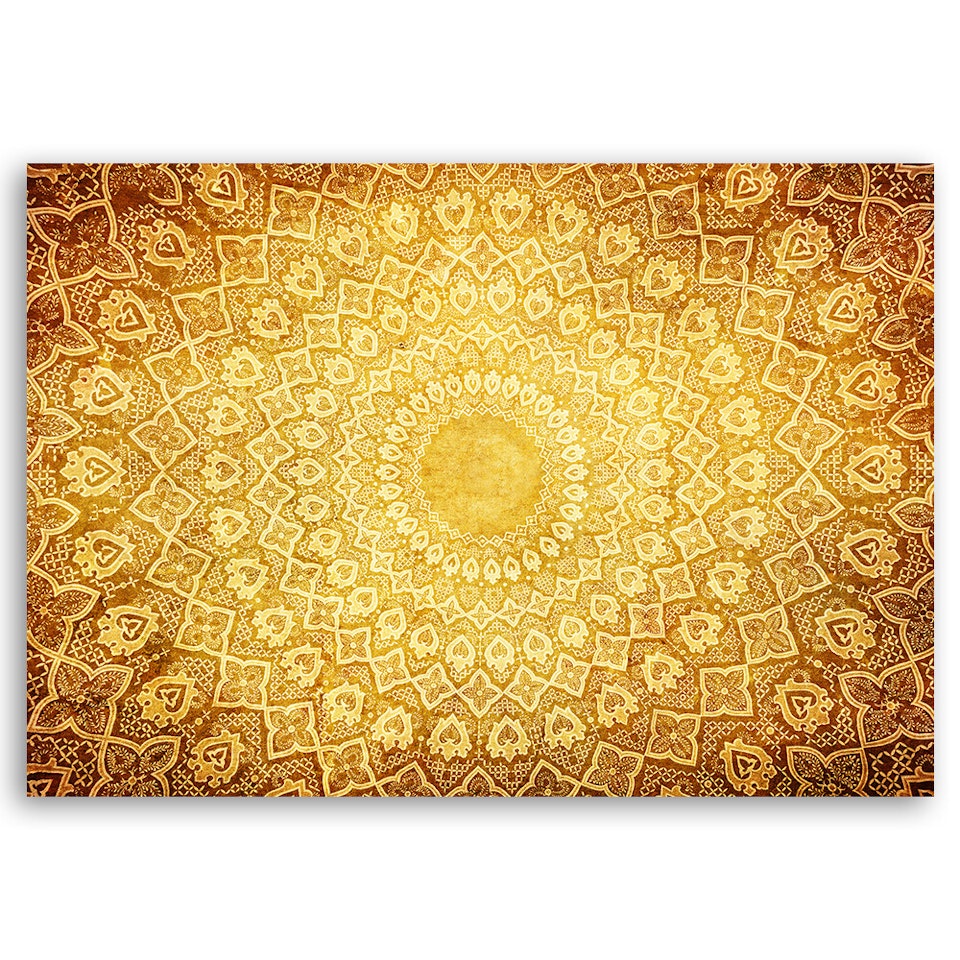 Ljuddämpande tavla - Gold mandala abstract