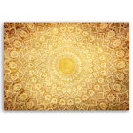 Ljuddämpande tavla - Gold mandala abstract