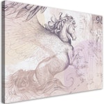 Ljuddämpande tavla - Winged Pegasus abstract