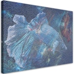 Ljuddämpande tavla - Blue flower abstract