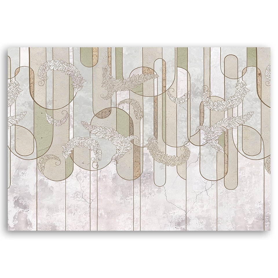 Ljuddämpande tavla - Scandinavian minimalist abstraction in beige