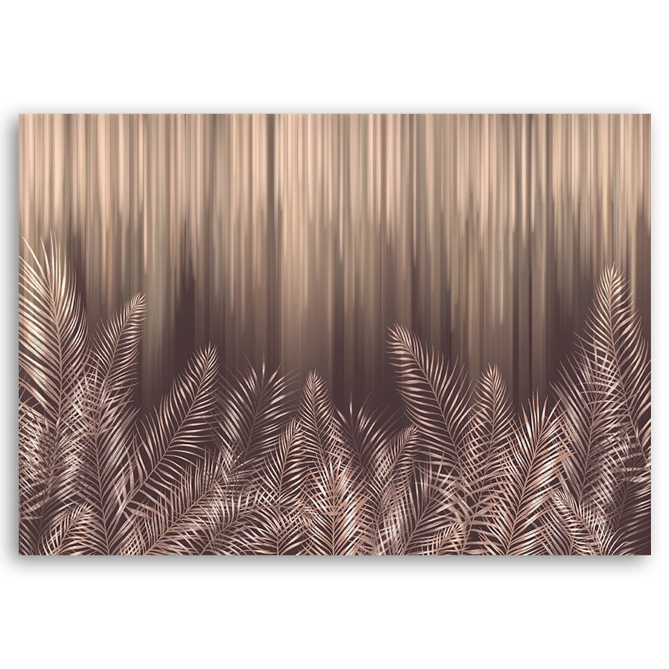 Ljuddämpande tavla - Exotic palm leaves 3D