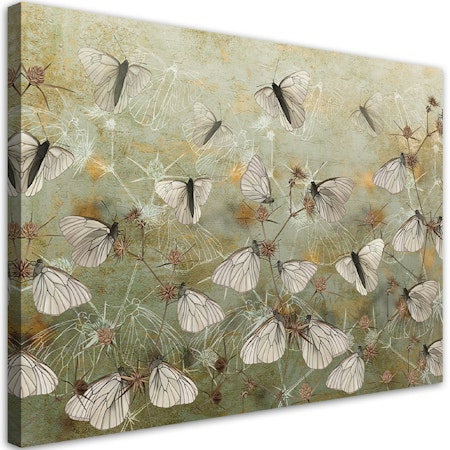 Ljuddämpande tavla - Abstrakcyjne motyle na łące