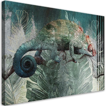 Ljuddämpande tavla - Chameleon in the jungle