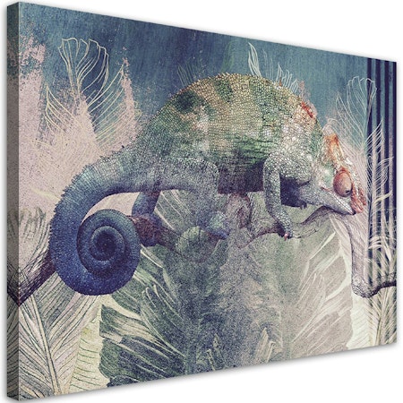 Ljuddämpande tavla "art" - Chameleon on a branch