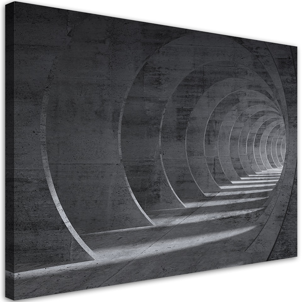 Ljuddämpande tavla - Gray tunnel 3D