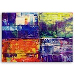 Ljuddämpande tavla - Colorful abstract hand painted