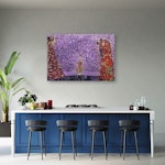 Ljuddämpande tavla "art" - Violet Tree of Life abstract