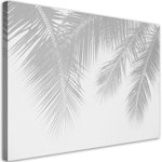 Ljuddämpande tavla - Gray palm leaves