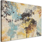 Ljuddämpande tavla "art" - Colourful trees abstract