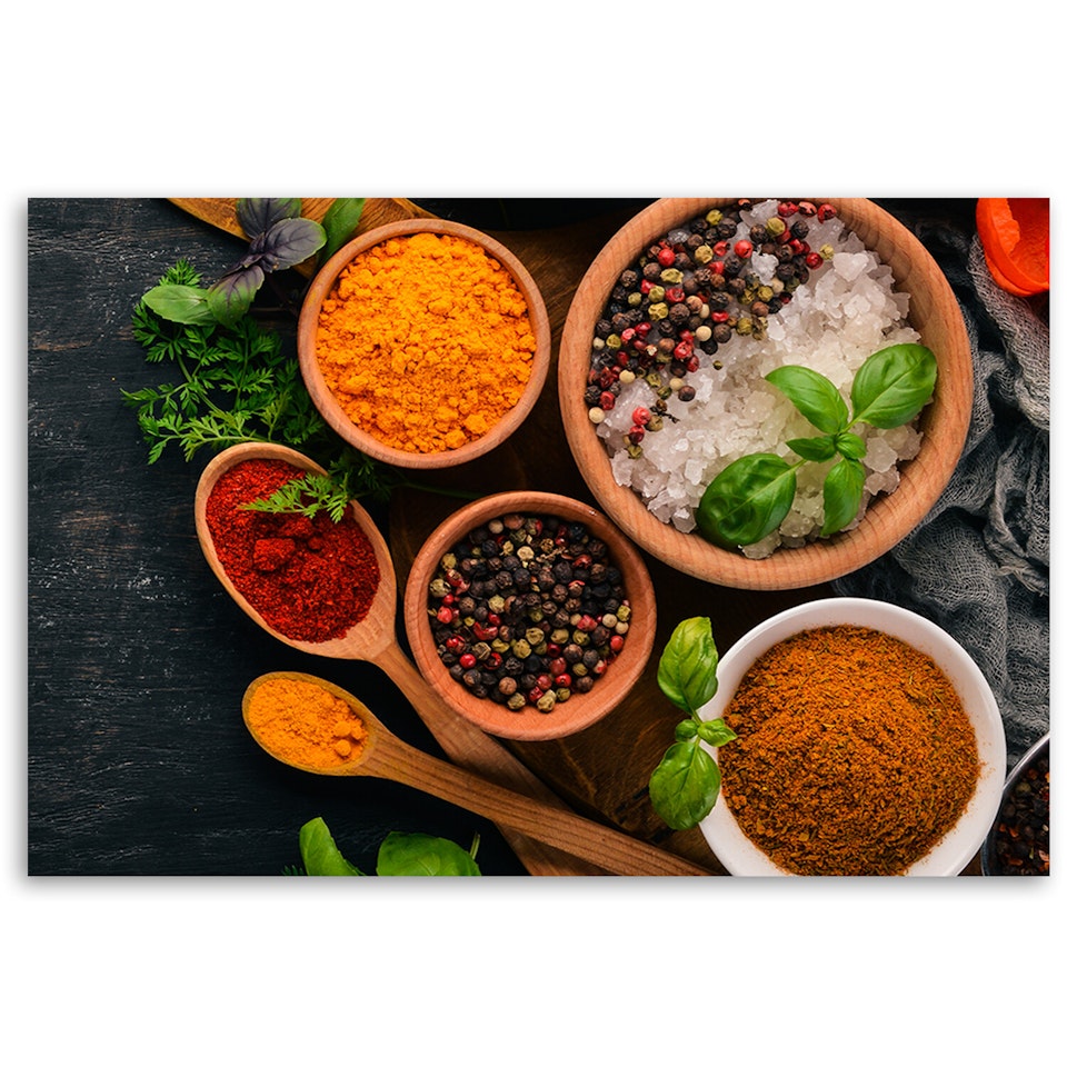 Ljuddämpande tavla - Aromatic Spices Kitchen Food