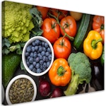 Ljuddämpande tavla - Fresh vegetables and fruits
