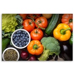 Ljuddämpande tavla - Fresh vegetables and fruits