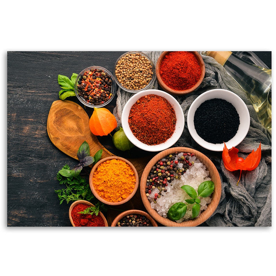 Ljuddämpande tavla - Fresh spices in the kitchen