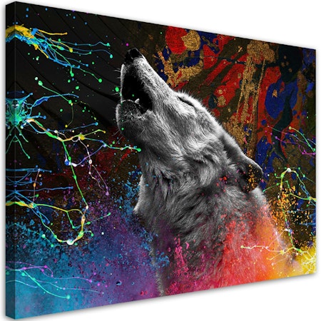 Ljuddämpande tavla - Wolf animal nature