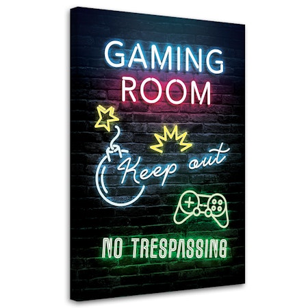Ljuddämpande tavla - Gaming room inscription