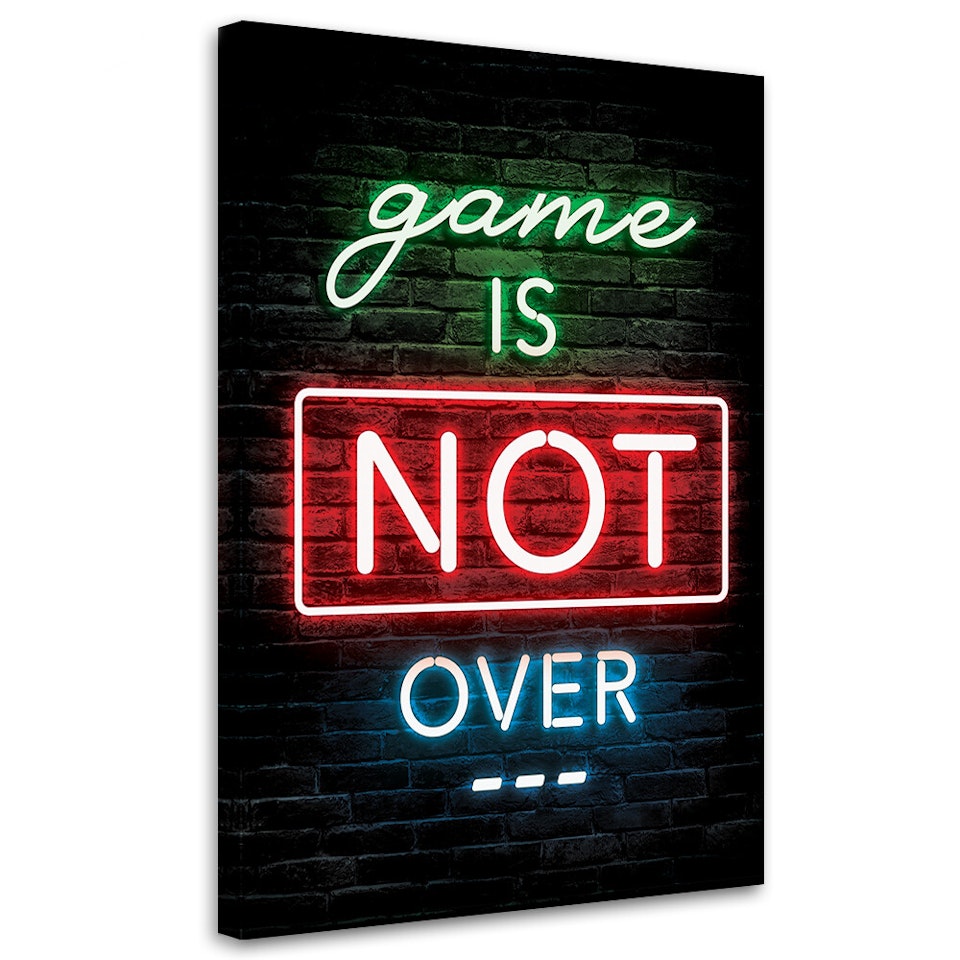 Ljuddämpande tavla "art" - Inscription for players neon gaming