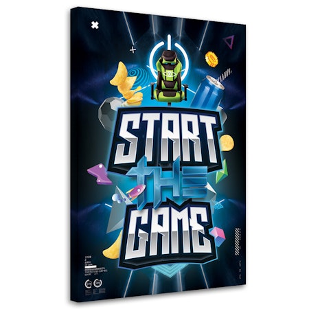 Ljuddämpande tavla - Start game inscription for gamers