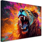 Ljuddämpande tavla "art" - Lion Roar Abstract
