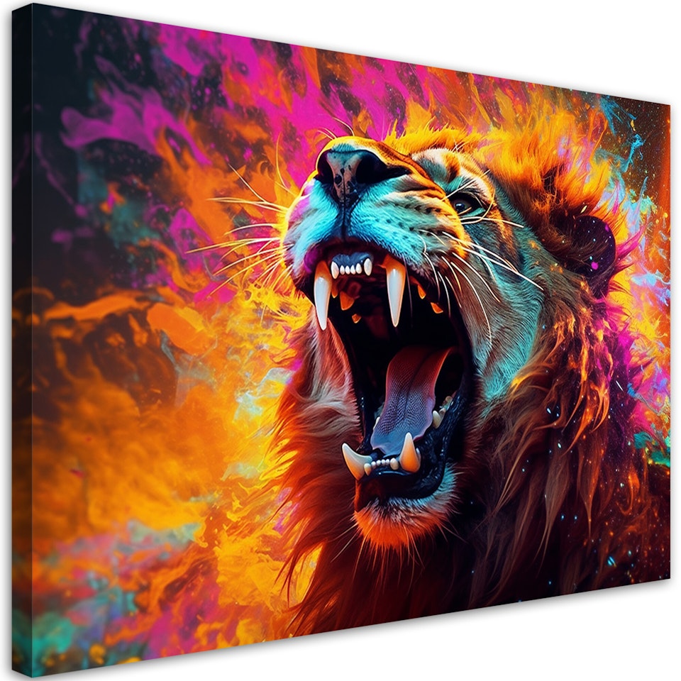 Ljuddämpande tavla "art" - Lion Roar Abstract