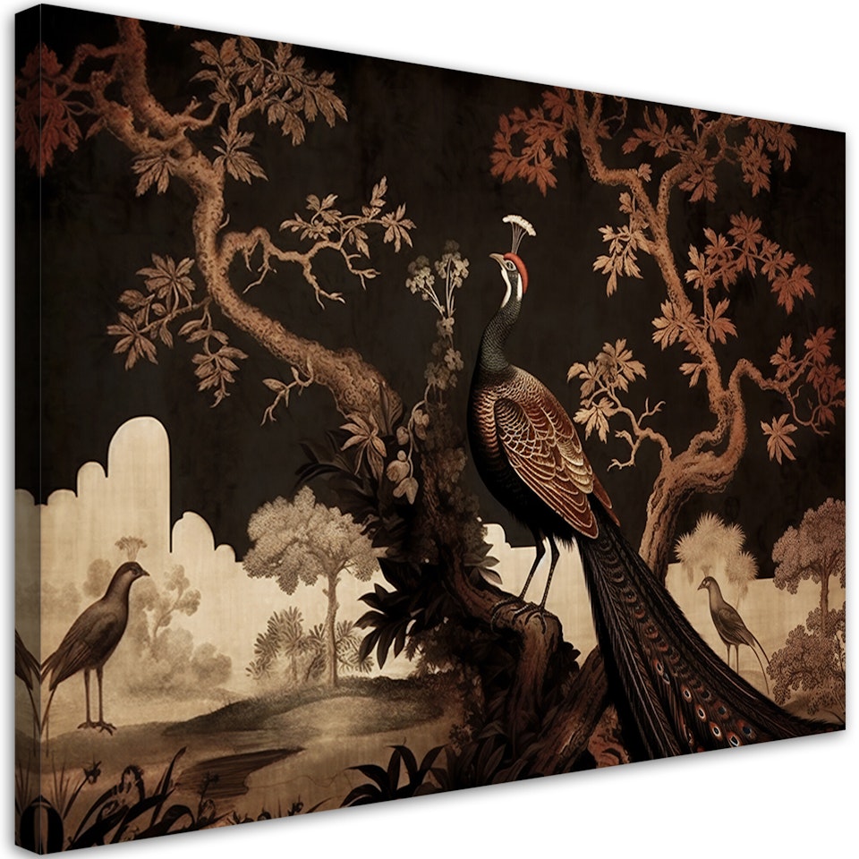 Ljuddämpande tavla "art" - Oriental tree peacock