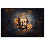 Ljuddämpande tavla - Gold Buddha abstract