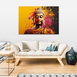 Ljuddämpande tavla - Buddha on abstract background