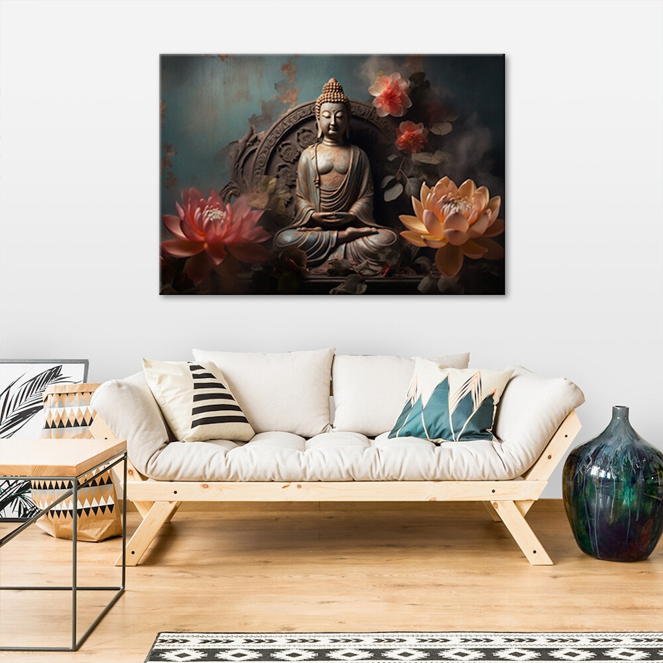 Ljuddämpande tavla "art" - Buddha Zen Flowers