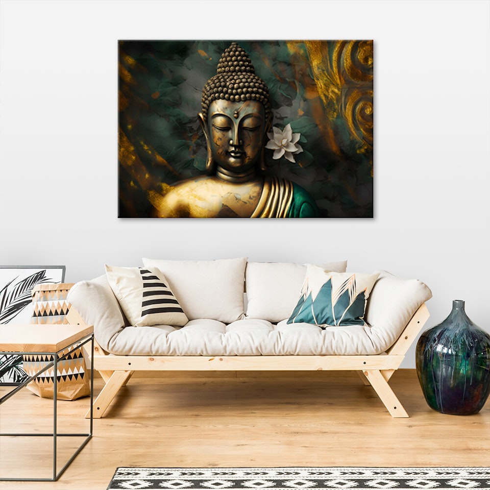 Ljuddämpande tavla - Buddha Zen Abstraction
