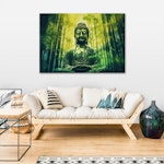 Ljuddämpande tavla - Buddha and Zen bamboos