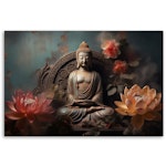 Ljuddämpande tavla "art" - Buddha Zen Flowers