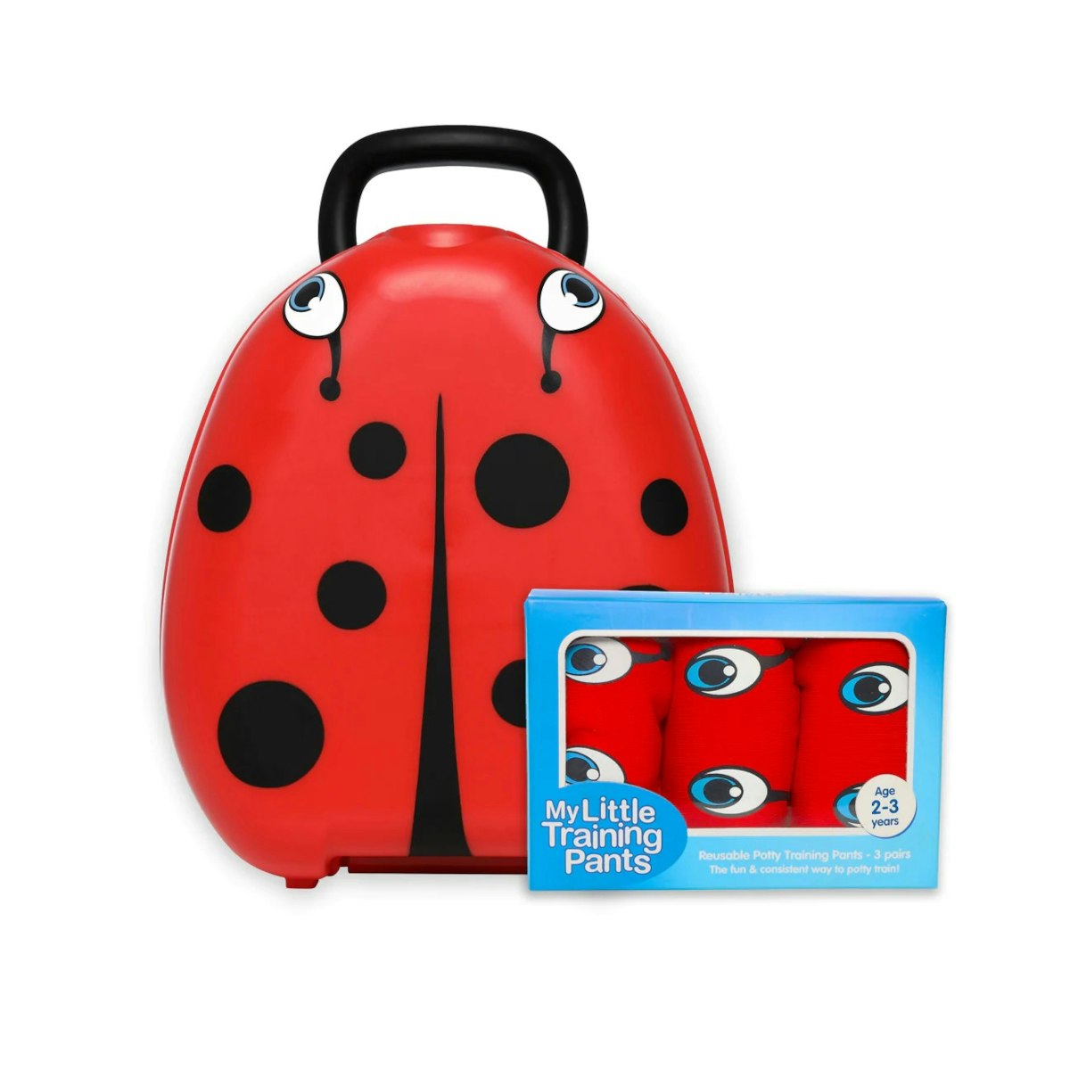 My Carry Potty potta Leppäkerttu ja Pottaharjoitteluhousut