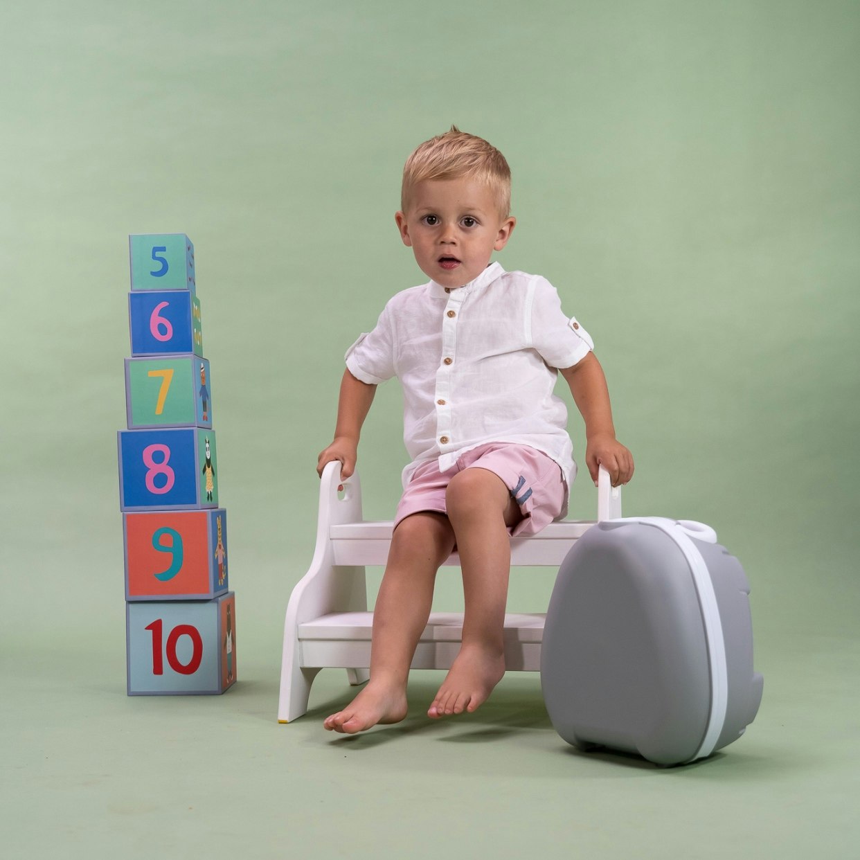 My Carry Potty lasten potta Pastellin harmaa