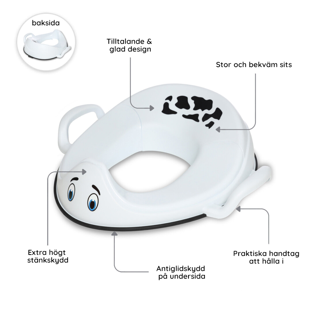 My Carry Potty lasten WC-istuin ja jakkara Lehmä