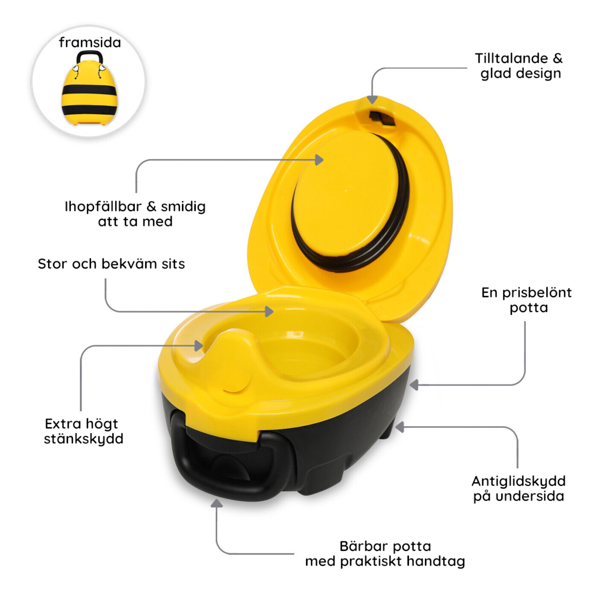 My Carry Potty pottaharjoittelu Kimalainen