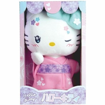 Hello Kitty Gosedjur i Presentförpackning - 50th Anniversary Kawaii Kimono 24 cm
