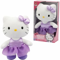 Hello Kitty Gosedjur i Presentförpackning - Lila klänning