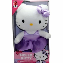 Hello Kitty Gosedjur i Presentförpackning - Lila klänning