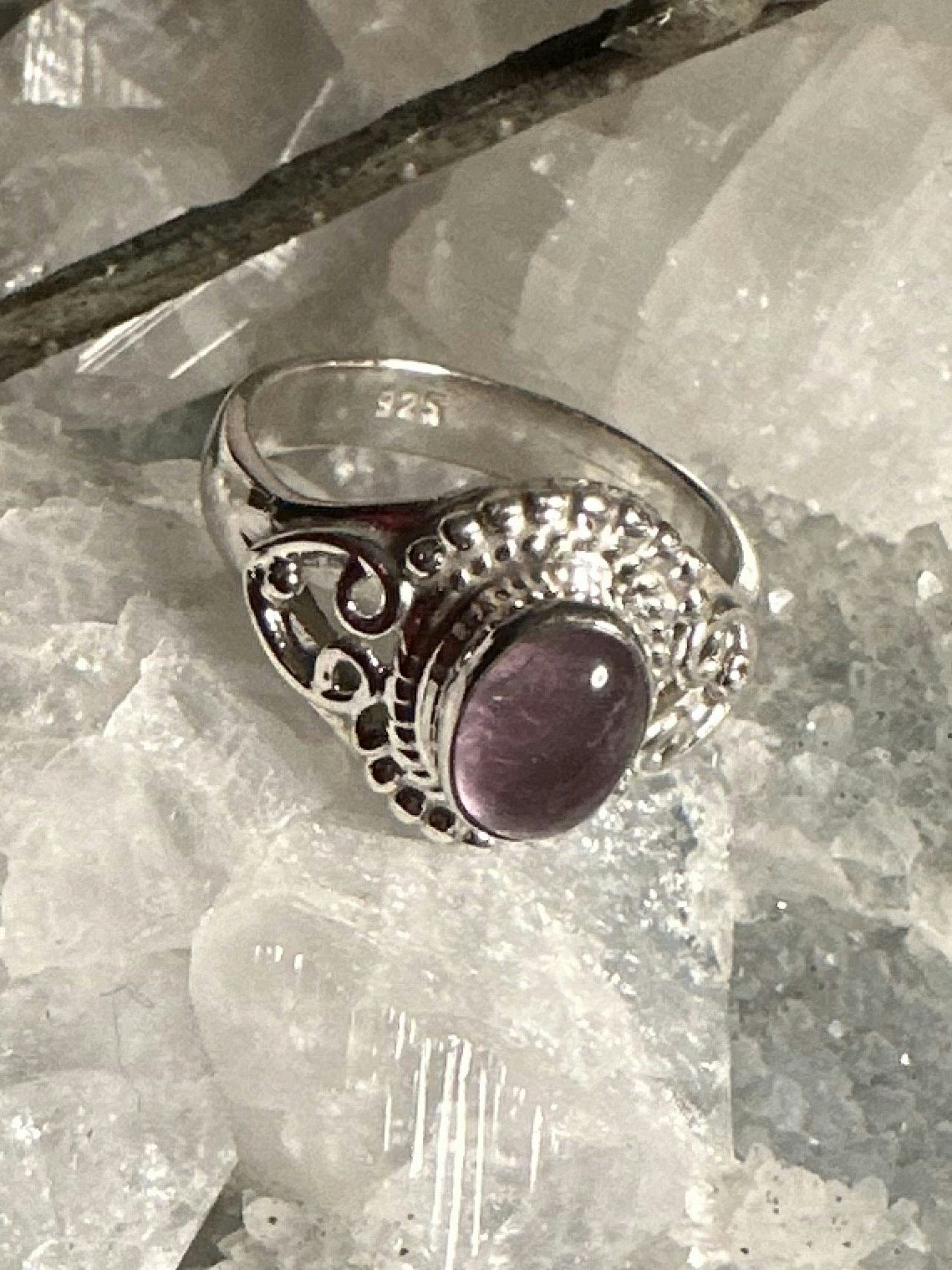 Ametist Ring | 925 Sterling Silver | 16,17,18