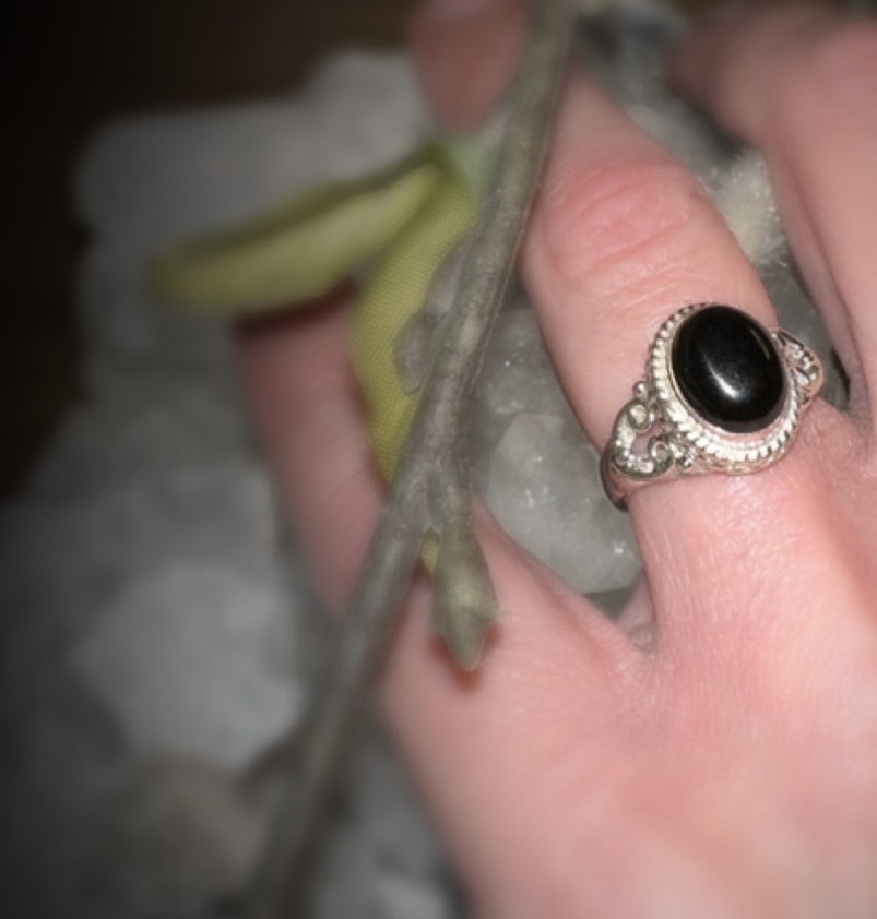 Svart Onyx | 925 Sterling Silver | 17
