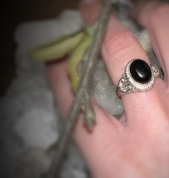 Svart Onyx | 925 Sterling Silver | 17