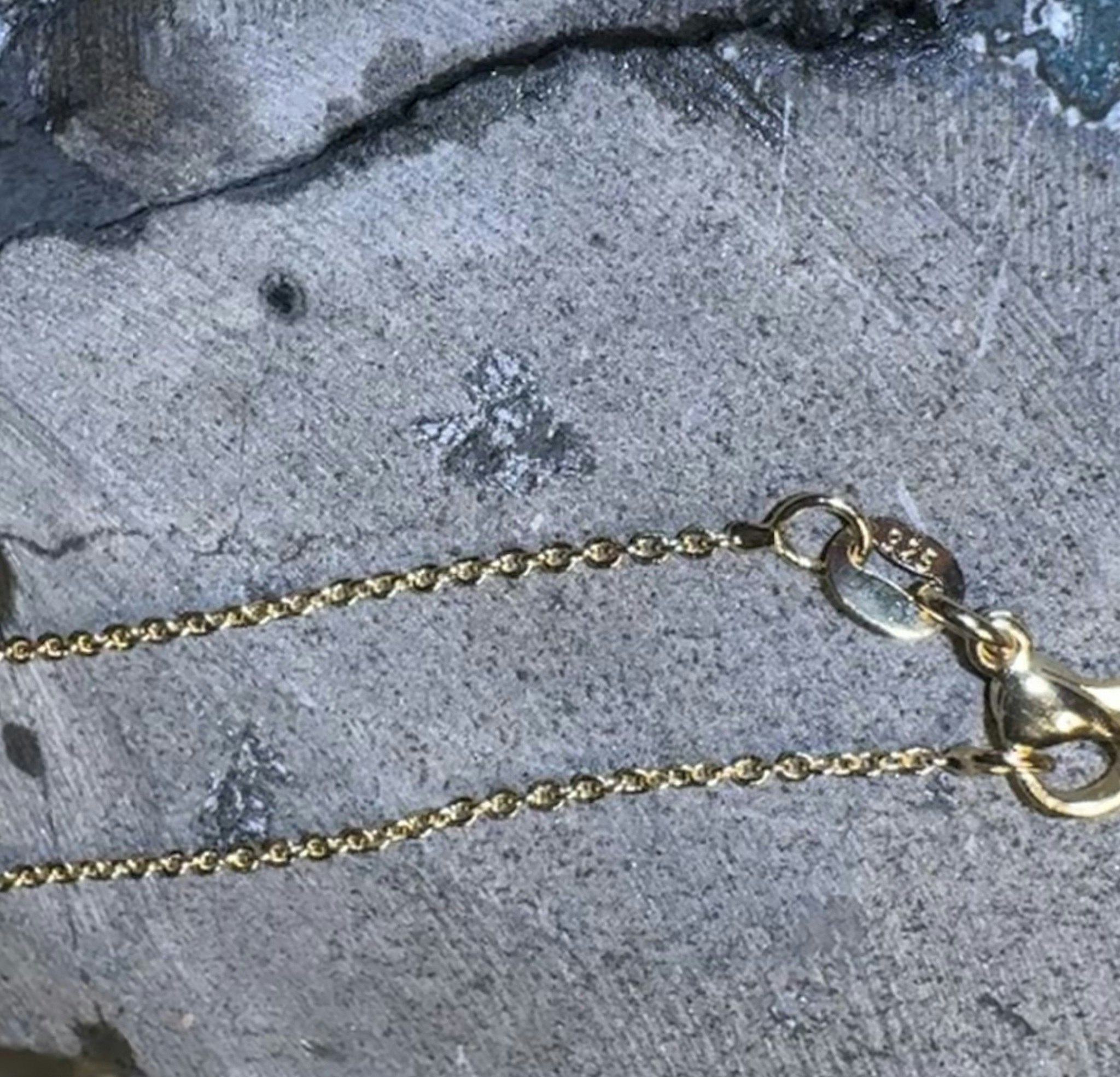 Halskedja | 18K Guldpläterad 925 Sterling Silver