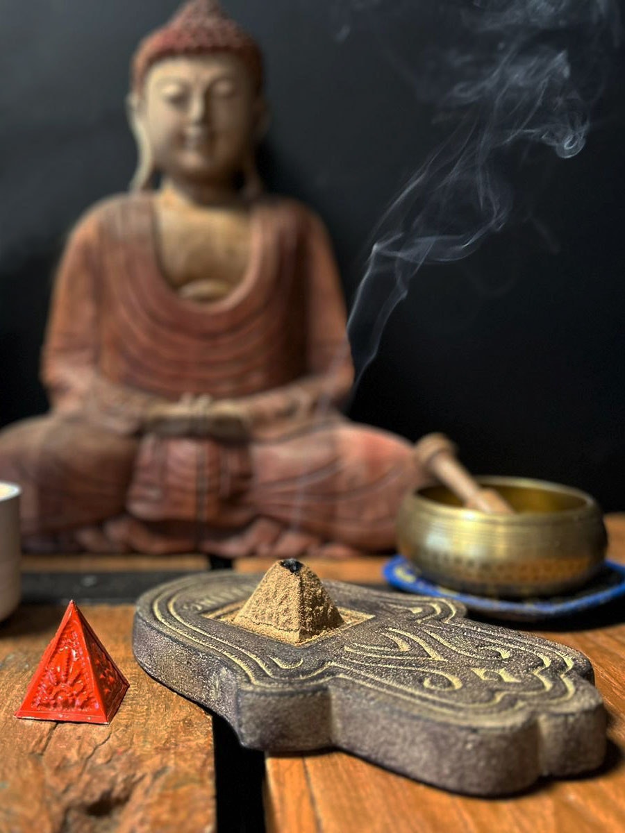 Hamsa Healing Hand Rökelseplatta | Indonesien