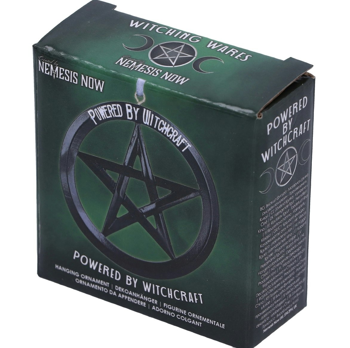 Powered By Witchcraft, hängande Wicca Ornament Pentagram
