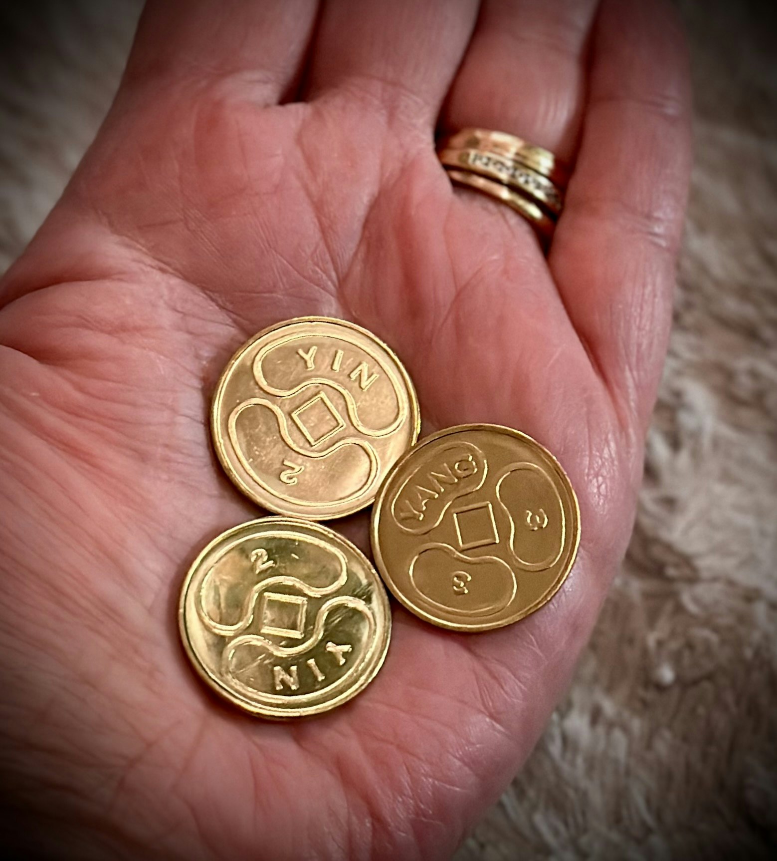 I Ching Coins ( set of three )