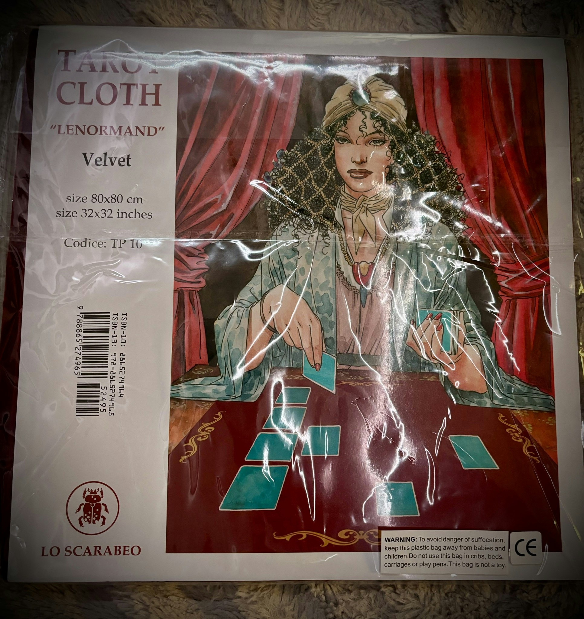 Lo Scarabeo Lenormand Tarot Cloth | Röd