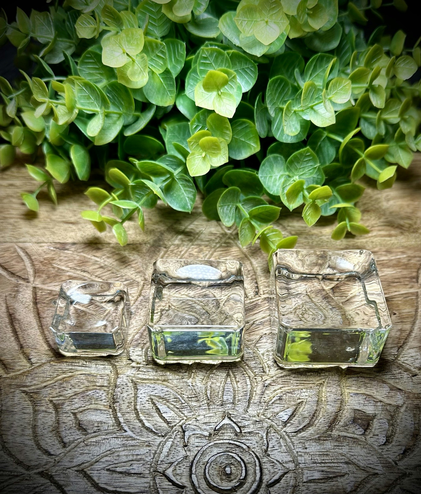 Klotställ Glas