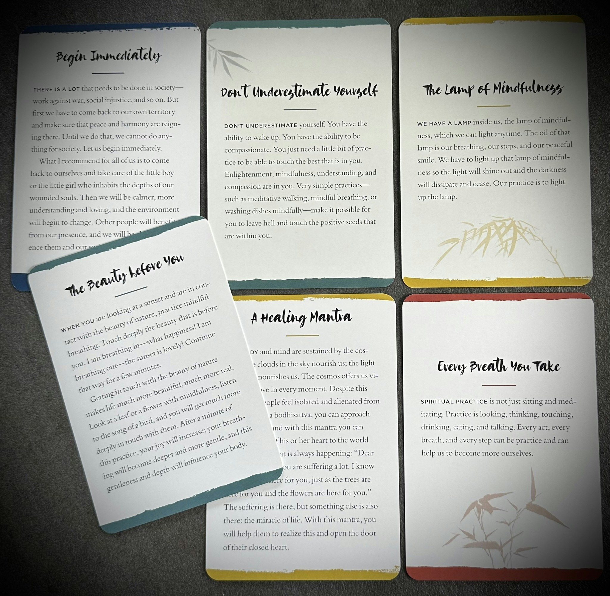 Everyday Peace Cards 108 Mindfulness Meditations