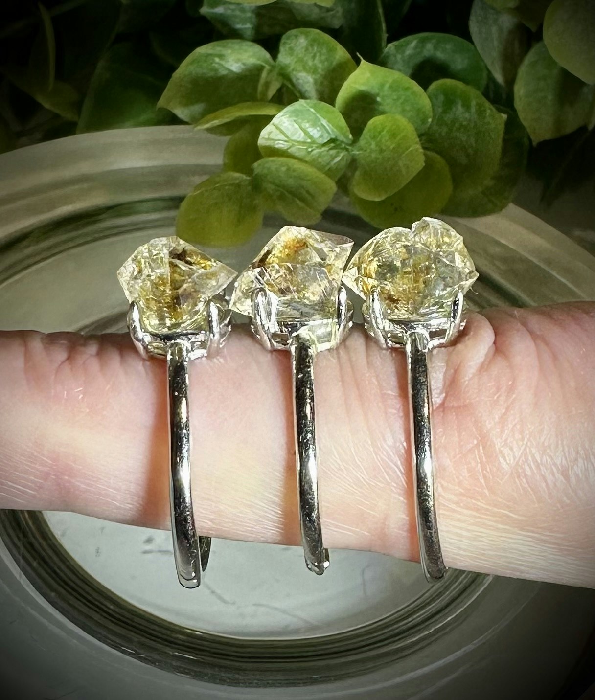 Herkimer Diamant Ring | 925 Sterling Silver