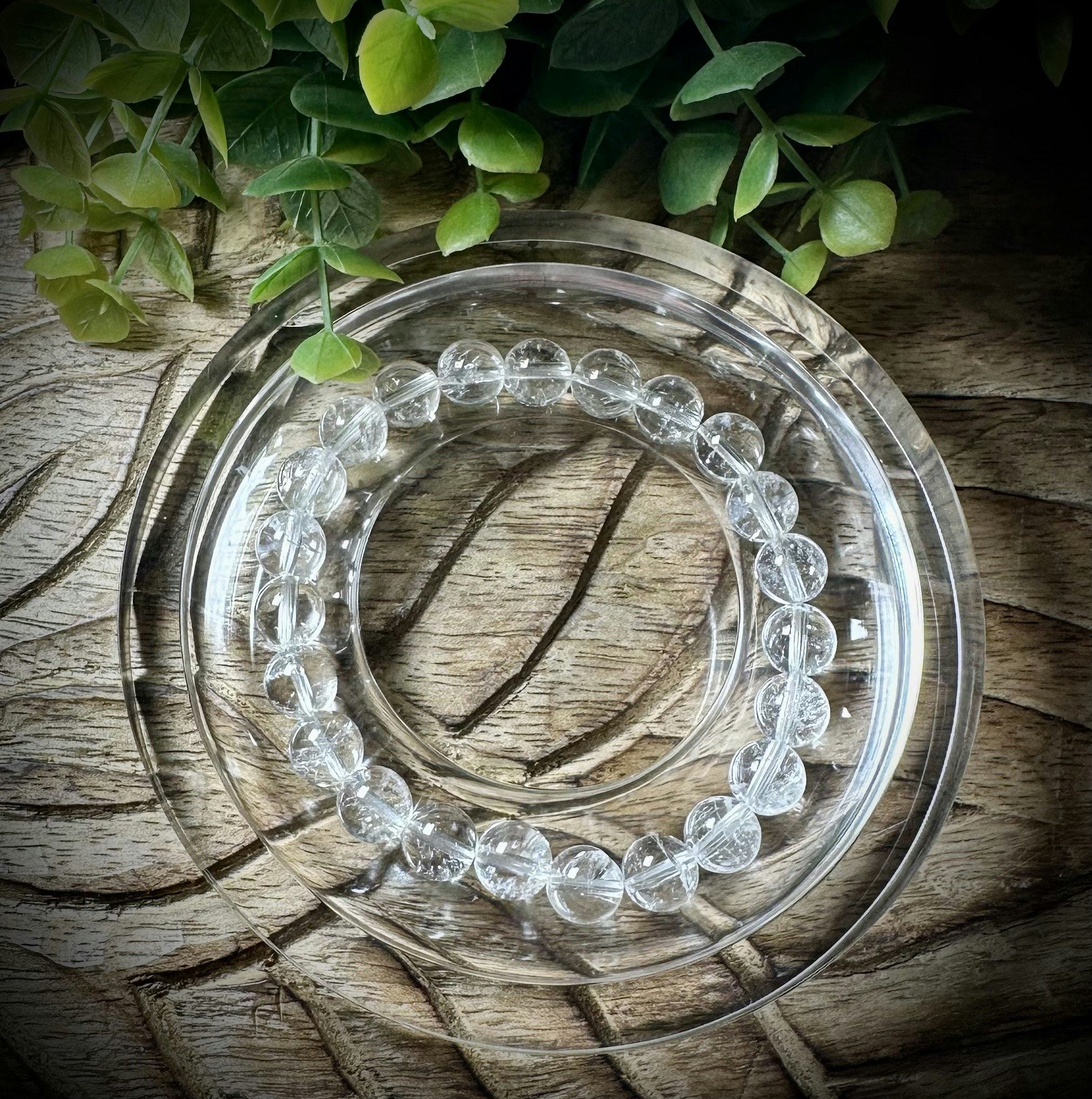 Himalayakvarts Armband | 8-9 mm